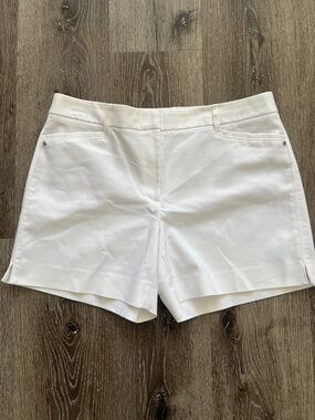 White House Black Market Crisp White Shorts